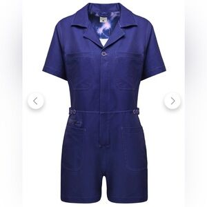 Shredly Trail Romper in Midnight (blue purple) - Large